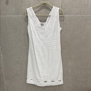 Never worn - White Lace Trim Dress